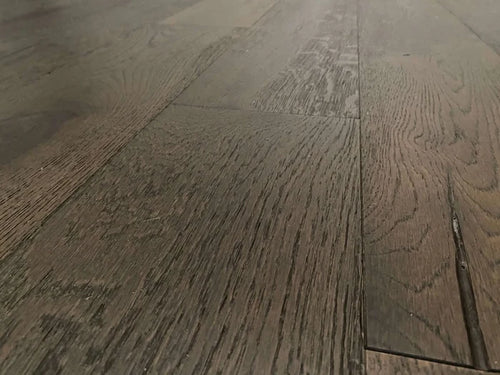 Signature Antique Oak Flooring - 190mm – Heavy Brushed Dark Smoked Oak