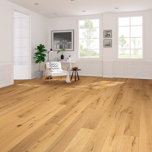 Signature Antique Oak Flooring - 190mm – Heavy Brushed Natural Oak