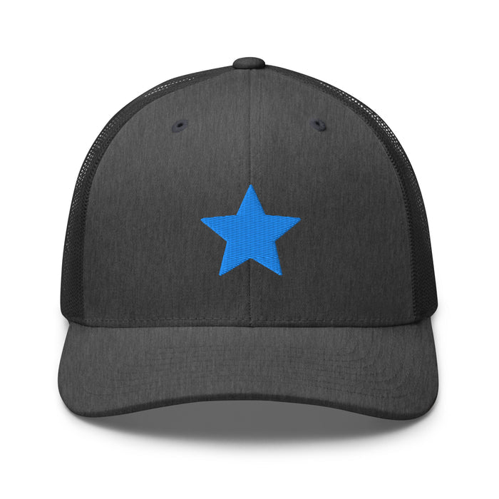 Dark Heather Gray / One Size Fits Most / Trucker Hat | Embroidered Star