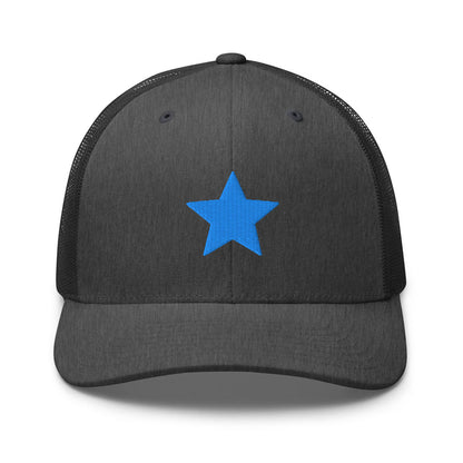 Dark Heather Gray / One Size Fits Most / Trucker Hat | Embroidered Star