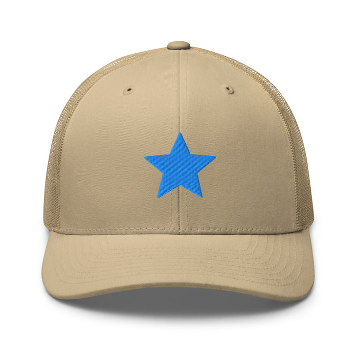 Khaki / One Size Fits Most / Trucker Hat | Embroidered Star