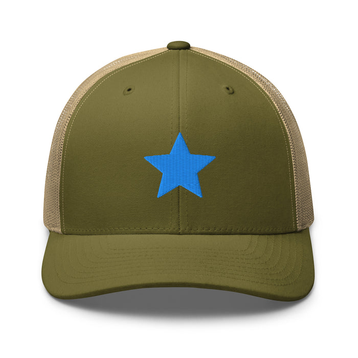 Moss/ Khaki / One Size Fits Most / Trucker Hat | Embroidered Star
