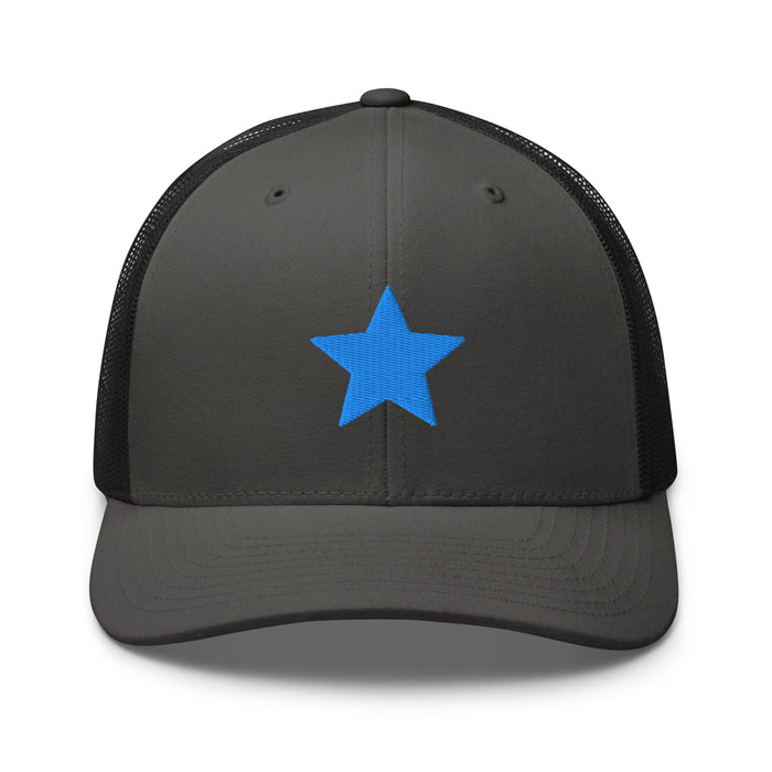 Charcoal/ Black / One Size Fits Most / Trucker Hat | Embroidered Star
