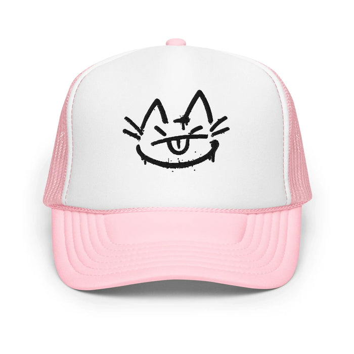 Light Pink / White / Light Pink / One Size Fits Most / Trucker Hat | Embroidered