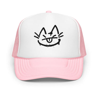 Light Pink / White / Light Pink / One Size Fits Most / Trucker Hat | Embroidered