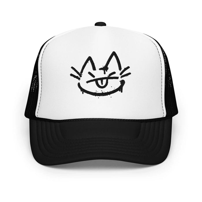 Black / White / Black / One Size Fits Most / Trucker Hat | Embroidered