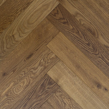 Staki Smoked Herringbone Rustic LED Oil (0.80sqm pack)
