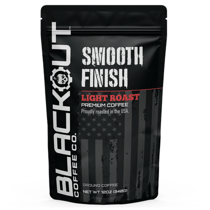 Smooth Finish Coffee Bag 12oz Blackout Coffee
