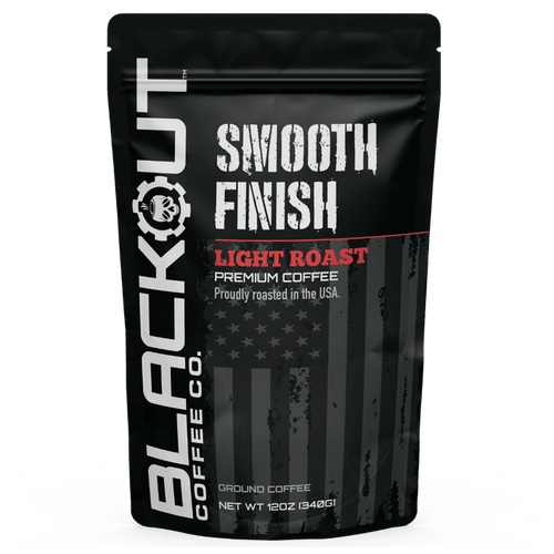 Smooth Finish Coffee Bag 12oz Blackout Coffee