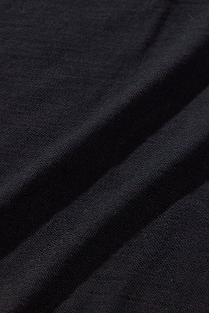 SS-5396-IDBK Ribbed Cuff Pocket T-shirt - INDIGO BLACK