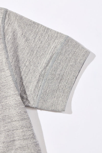 SS-5396-LGY Ribbed Cuff Pocket T-shirt - LIGHT HEATHER GRAY