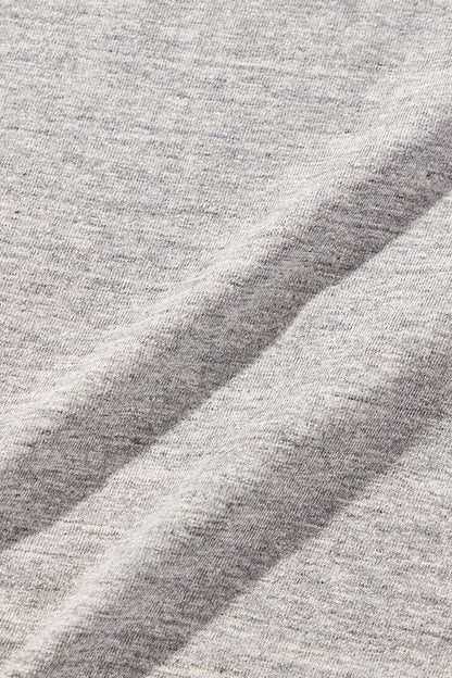 SS-5397-LGY Ribbed Cuff Henley Neck T-shirt - LIGHT HEATHER GRAY