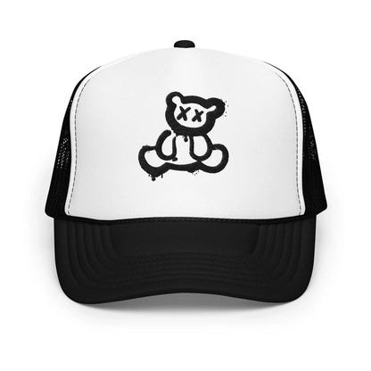 Black / White / Black / One Size Fits Most / Trucker Hat | Embroidered