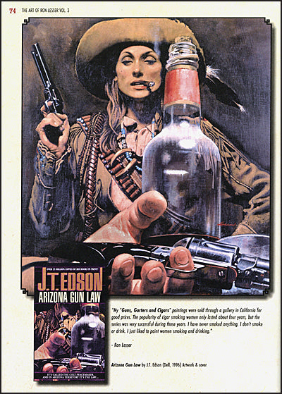 THE ART OF RON LESSER 3 WILD WILD WESTERNS