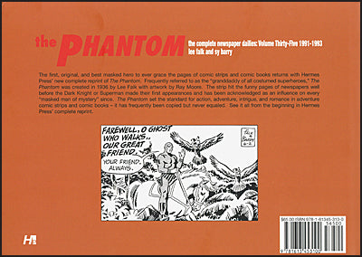 THE PHANTOM The Complete Newspaper Dailies Volume 35 1991-1993
