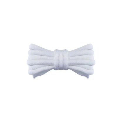 white thick oval laces for DC Manteca 4 skate shoes by Kicks Shoelaces