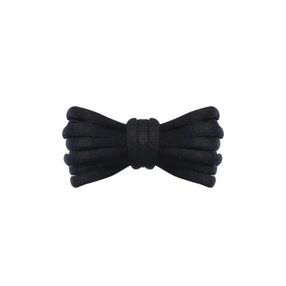 Black thick oval laces for DC Manteca 4 skate shoes by Kicks Shoelaces