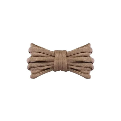 Brown thick oval laces for DC Manteca 4 skate shoes by Kicks Shoelaces