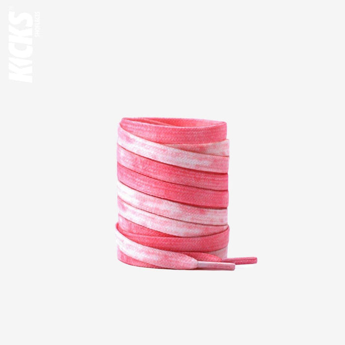 Pink / 120 CM / 47 IN / Tie Dye Shoe Laces | 8 mm