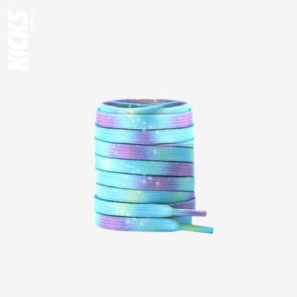 Pastel Blue / 120 CM / 47 IN / Tie Dye Shoe Laces | 8 mm