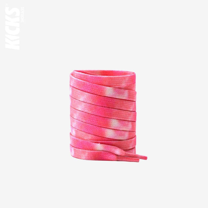 Rose Pink / 120 CM / 47 IN / Tie Dye Shoe Laces | 8 mm