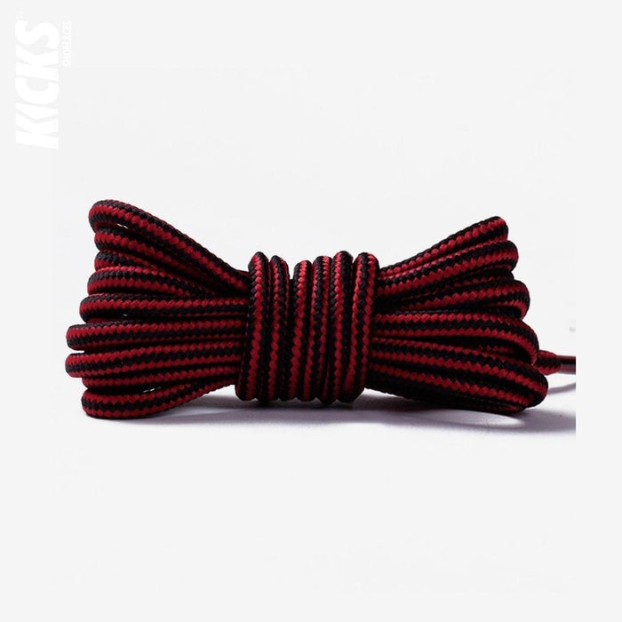 Red and Black / 120 CM / 47 IN / Timberland Laces | 4 mm