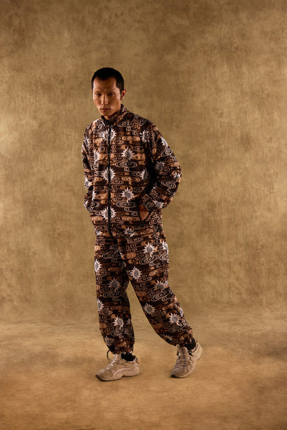 TOMAS TOMAS SPORTSWEAR PANTS - BLACK/BROWN