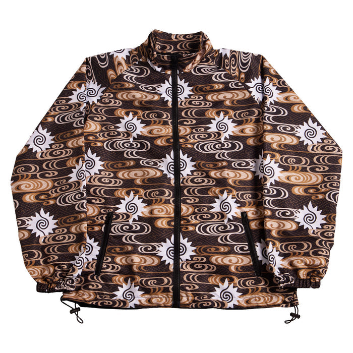 TOMAS TOMAS ZIP-UP JACKET - BLACK/BROWN