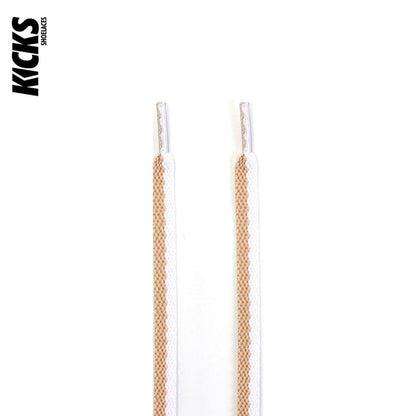 White Tan / 100 CM / 39 IN / Two Tone Laces | 8 mm