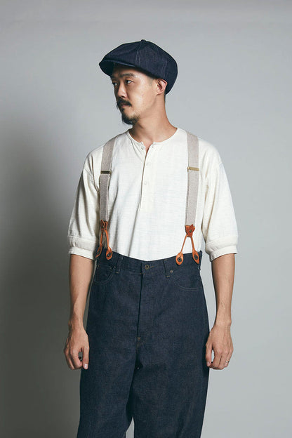 US ARMY SUSPENDER LINEN - IVORY