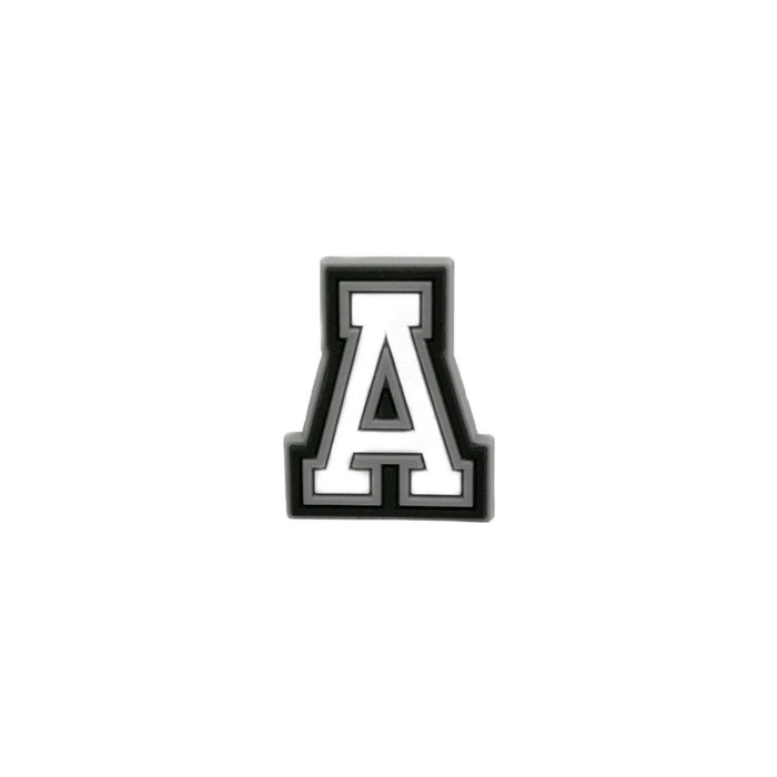 Varsity letter A shoe charm compatible with crocs and clogs