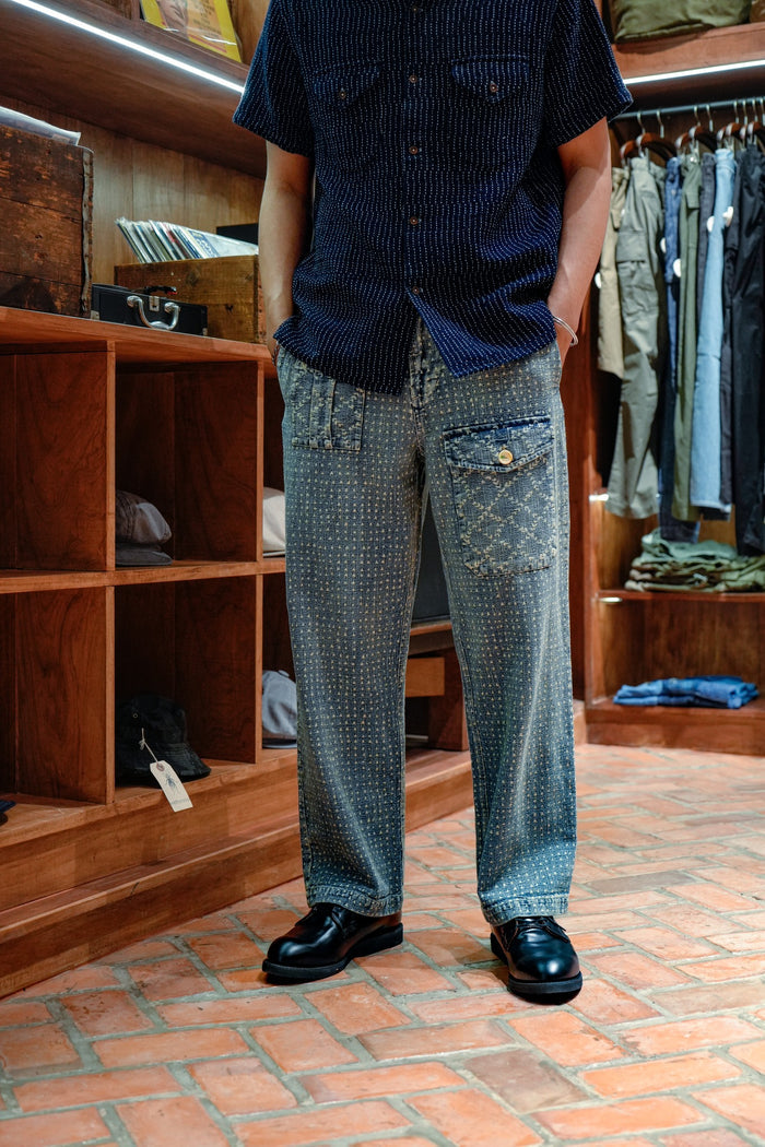 WABASH ZIMBABWE MILITARY PANTS - INDIGO