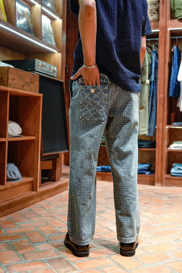 WABASH ZIMBABWE MILITARY PANTS - INDIGO
