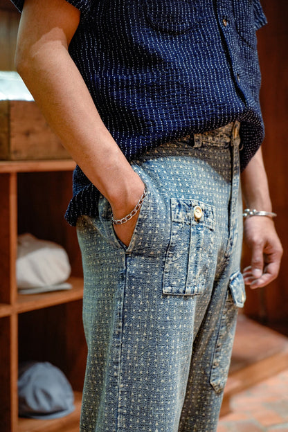 WABASH ZIMBABWE MILITARY PANTS - INDIGO