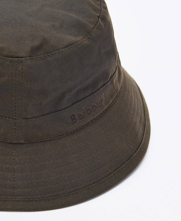 WAX BUCKET HAT - OLIVE