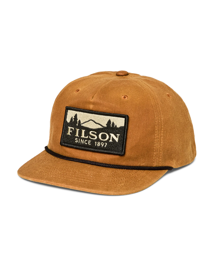 WAXED TRUCKER CAP - GOLD BROWN/SCENIC