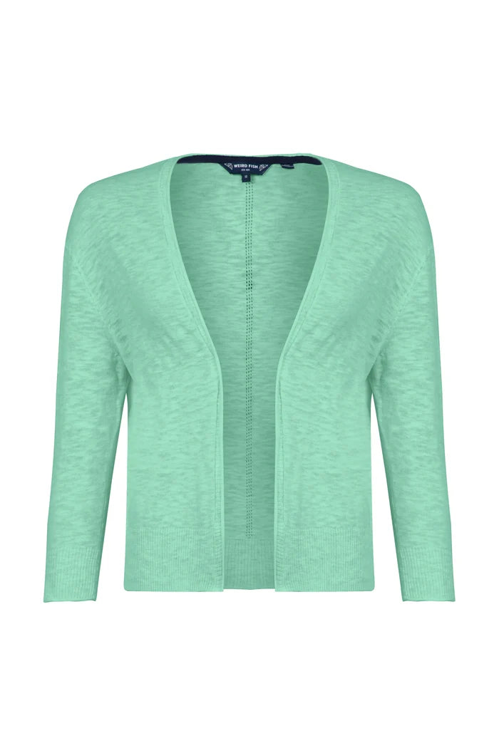 Weird Fish Limon Cardigan in Applemint