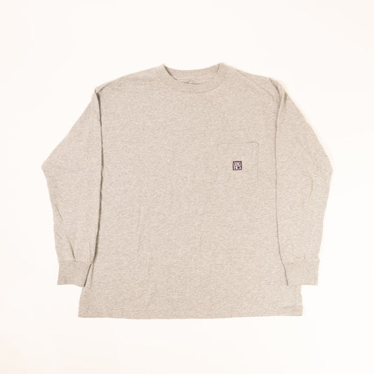 WORKERS POCKET TEE L/S - HEATHER GRAY