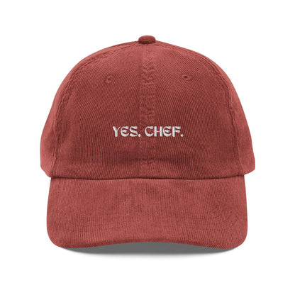 Burgundy / One Size Fits Most / Corduroy Hat | Embroidered