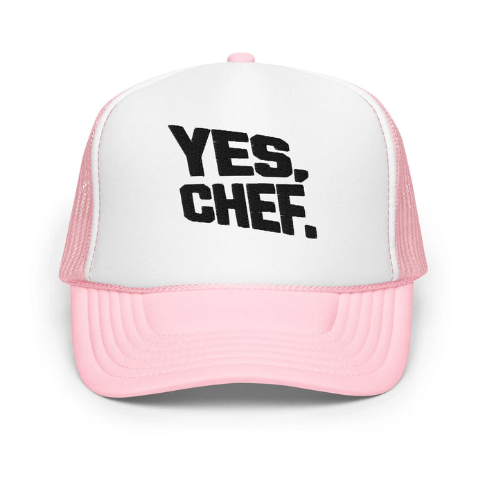 Light Pink / White / Light Pink / One Size Fits Most / Trucker Hat | Embroidered