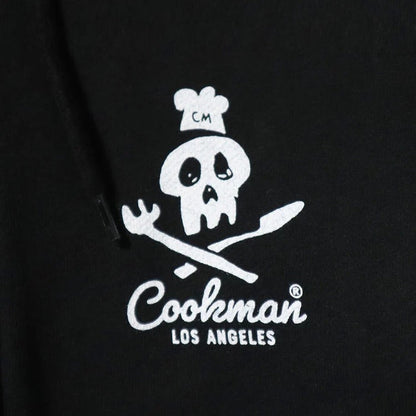 ZIP UP HOODIE SKULL - BLACK